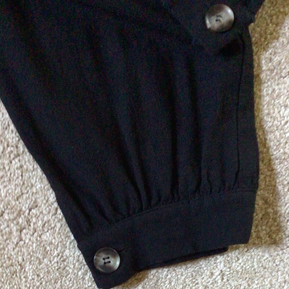 Lavender sketch black jumpsuit, Small - Picture 4 of 7